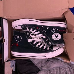 with love converse sneakers